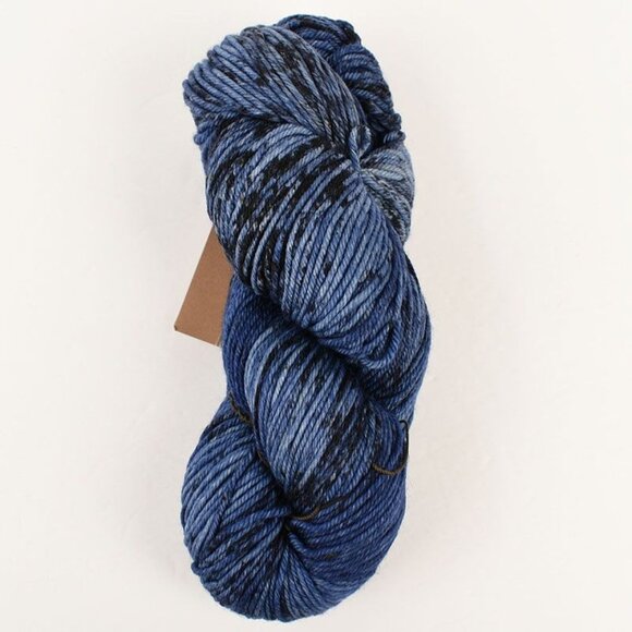 MadelineTosh Longrider DK Yarn Merino Nylon Hand Dyed Particle Series Ink - Picture 1 of 3